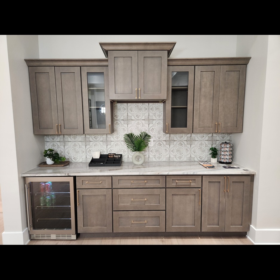 Kitchen with Driftwood Style Ready to Assemble (RTA) Cabinets