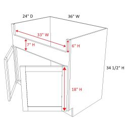 Slim Shaker Alabaster Style Farmhouse Sink Cabinet Slim Shaker Alabaster Style Farmhouse Sink Cabinet