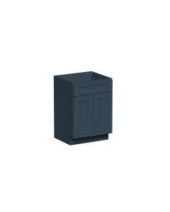 Cyber Gray 2 Door 1 Drawer Vanity Base Cabinet - W24" X H34.5" X D21"