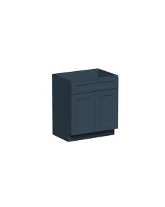 Cyber Gray 2 Door 1 Drawer Vanity Base Cabinet - W30" X H34.5" X D21"