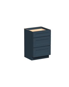 Cyber Gray 3 Drawers Vanity Base W24" X H34.5" X D21" 