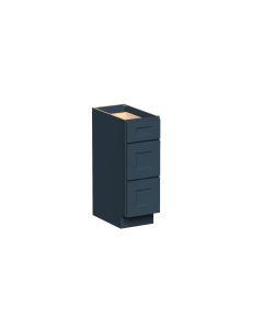 Cyber Gray Drawer Base Cabinet - W12" X H34.5" X D21"