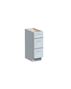 Dove Gray Drawer Base Cabinet - W12" X H34.5" X D21"