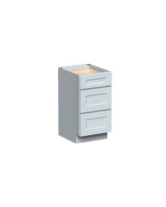 Dove Gray Drawer Base Cabinet - W18" X H34.5" X D21"