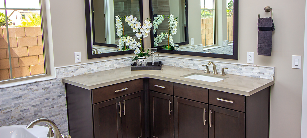 Corner bathroom vanity Corner bathroom vanity