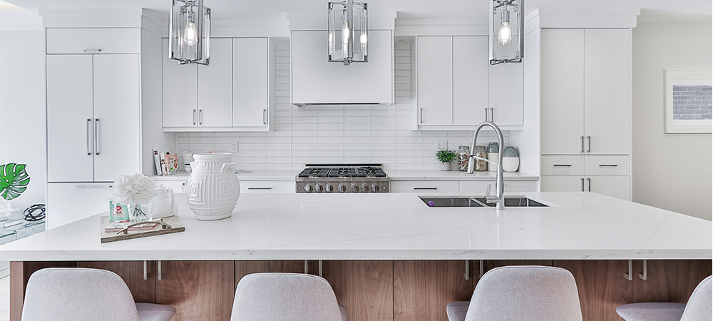 Slim Shaker Alabaster cabinets