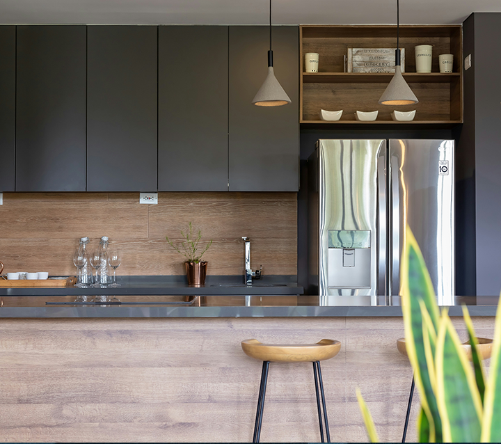Slim Shaker Ebony cabinets