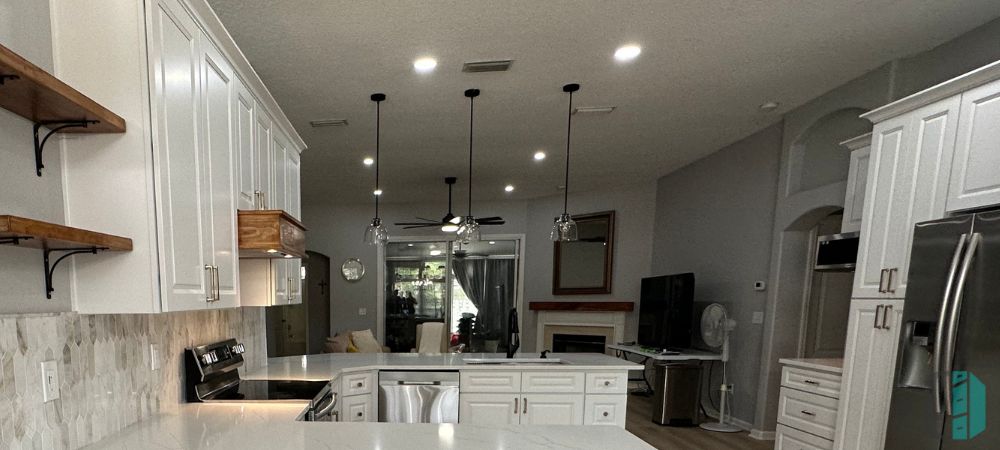 Warm White Kitchen Cabinets