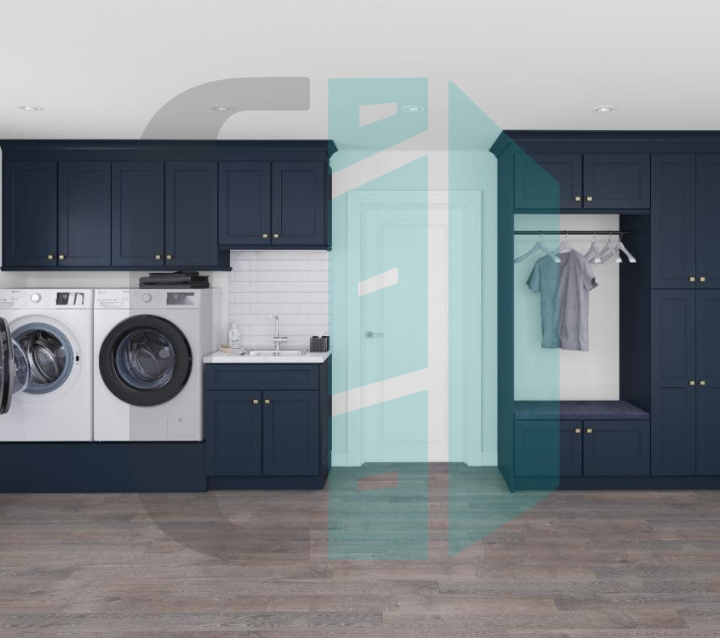 Shaker Cabinets for Laundry Room