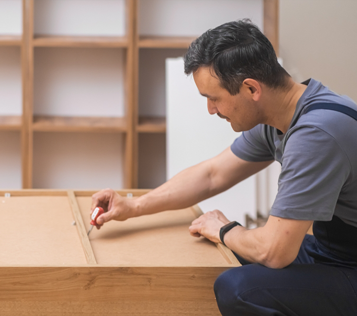 Flat-Pack RTA Cabinets Flat-packed RTA cabinets with easy assembly for homeowners