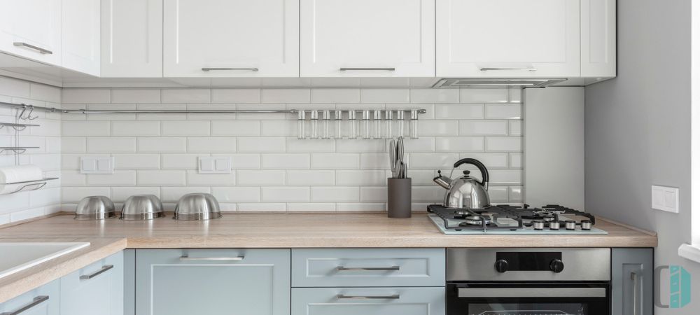 Gray And White Kitchen Cabinets