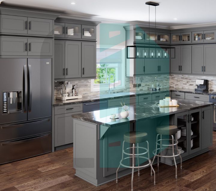 Shaker Gray Cabinets