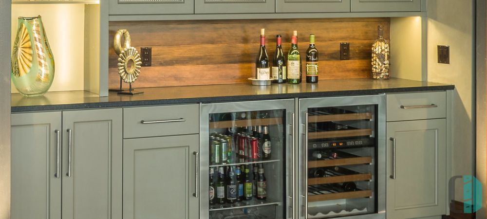 Kitchen Cabinets with Beverage Centers