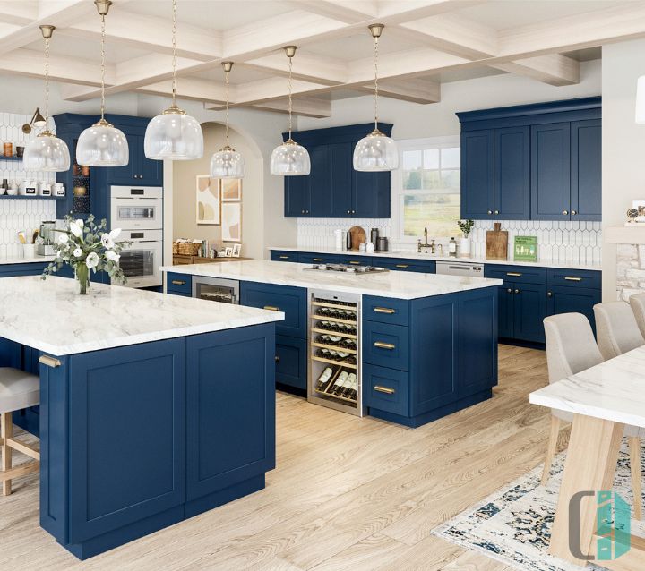 Dark Blue Kitchen Cabinets