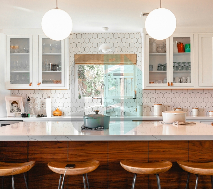 Neutral Bohemian Style Luxury Kitchen