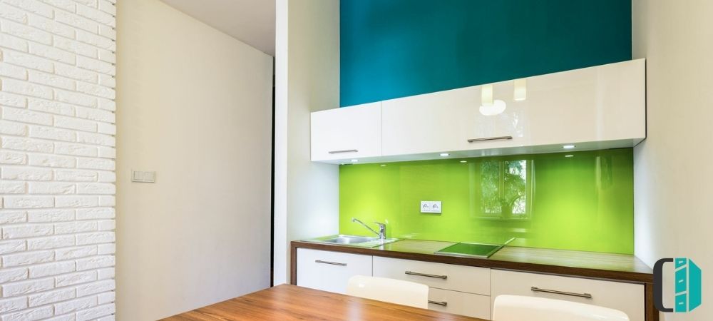 Mixing Blue and Green Cabinet Styles