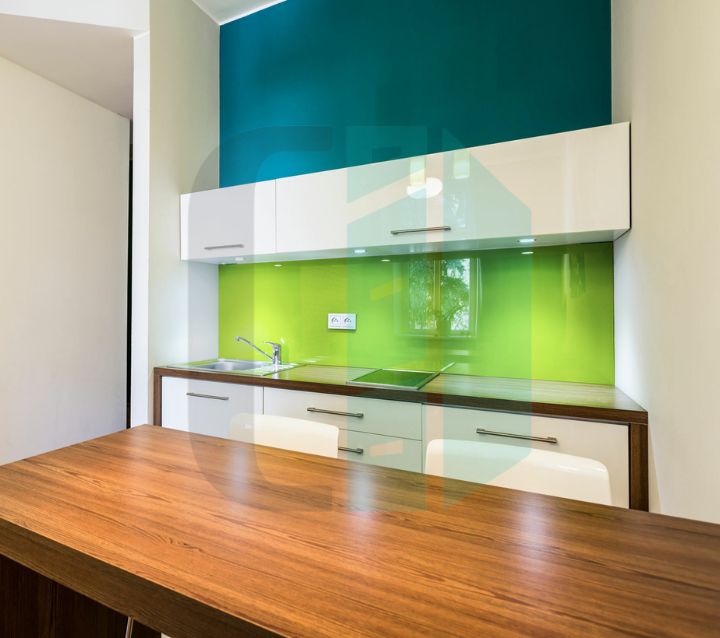 Mixing Blue and Green Cabinet Styles