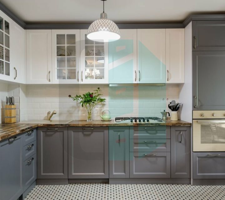 Mixing Light and Dark Gray Cabinets