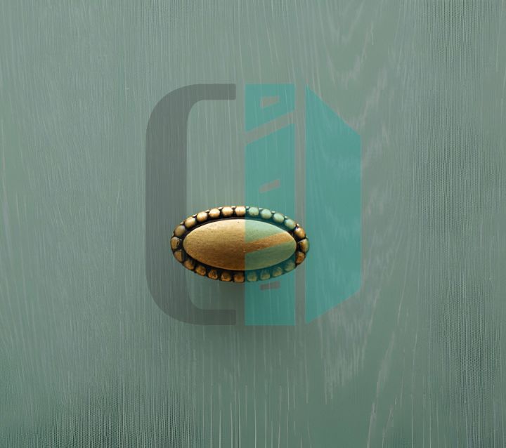 Brass Knob With Vintage Touch